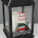 Personalised Rustic Black Lantern for Christmas: 4 - LED Lighting By Gift Moments