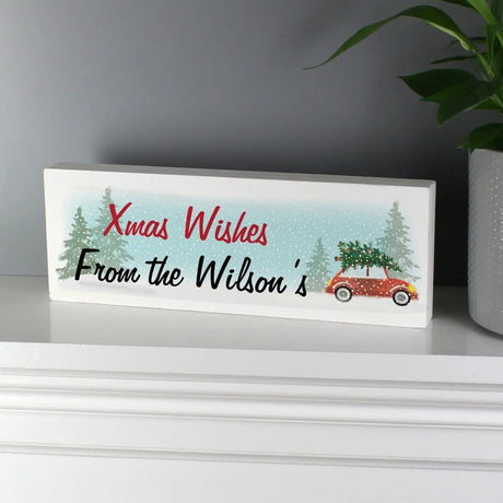 Personalised Driving Home For Christmas Sign: 3 - Christmas Decorations By Gift Moments