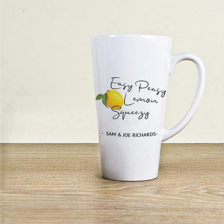 Personalised Easy Peasy Latte Mug: 1 - Latte Mugs By Gift Moments