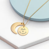 Personalised Eid Mubarak Moon and Sun Necklace: 1 - Necklaces By Gift Moments