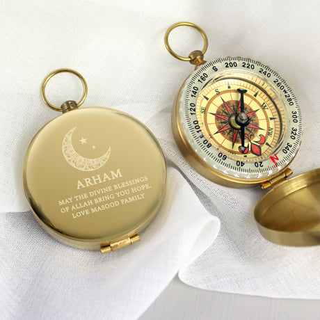 Personalised Keepsake Compass for Ramadan and Eid: 2 - Compasses By Gift Moments