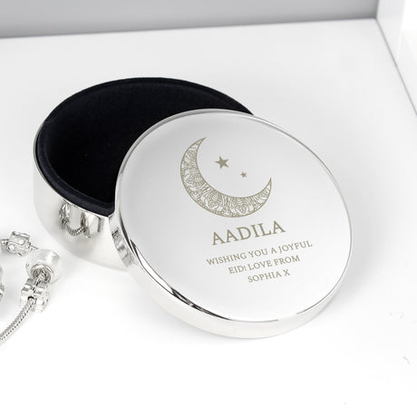 Personalised Round Trinket Box for Eid/Ramadan: 3 - Trinket Boxes By Gift Moments