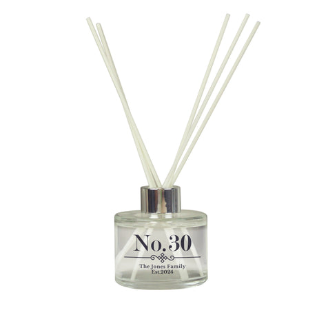 Personalised Elegant Diamond Reed Diffuser: 5 - Reed Diffusers By Gift Moments