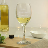 Personalised Elegant Heart Wine Glass: 2 - Wine Glasses By Gift Moments