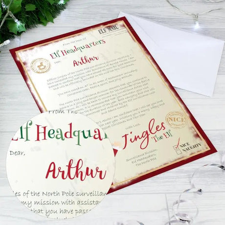 Personalised Elf Surveillance Christmas Letter: 4 - By Gift Moments