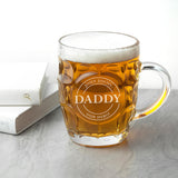 Personalised Dimpled Beer Glass Stein: 2 - Beer Glasses By Gift Moments