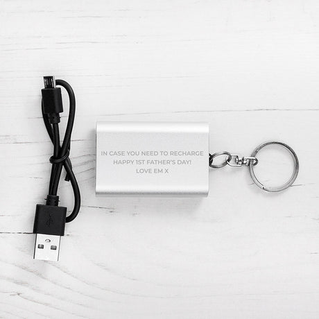 Personalised Mini Power Bank Keyring: 4 - Tech Accessories By Gift Moments