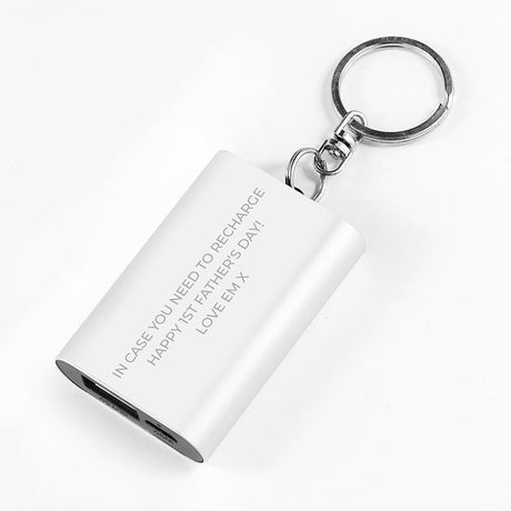 Personalised Mini Power Bank Keyring: 5 - Tech Accessories By Gift Moments