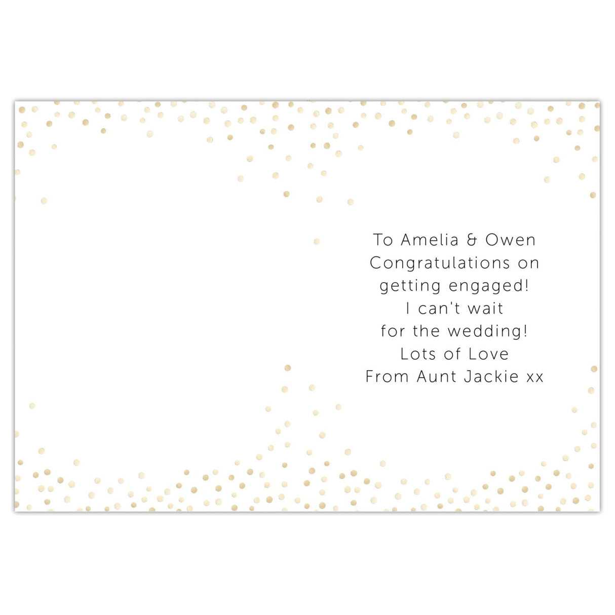 Personalised Engagement Card: 4 - Greeting Cards By Gift Moments