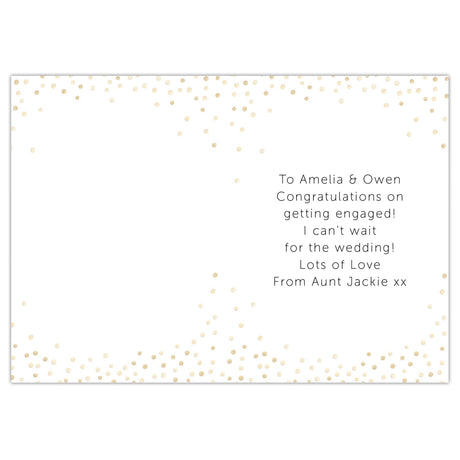 Personalised Engagement Card: 4 - Greeting Cards By Gift Moments