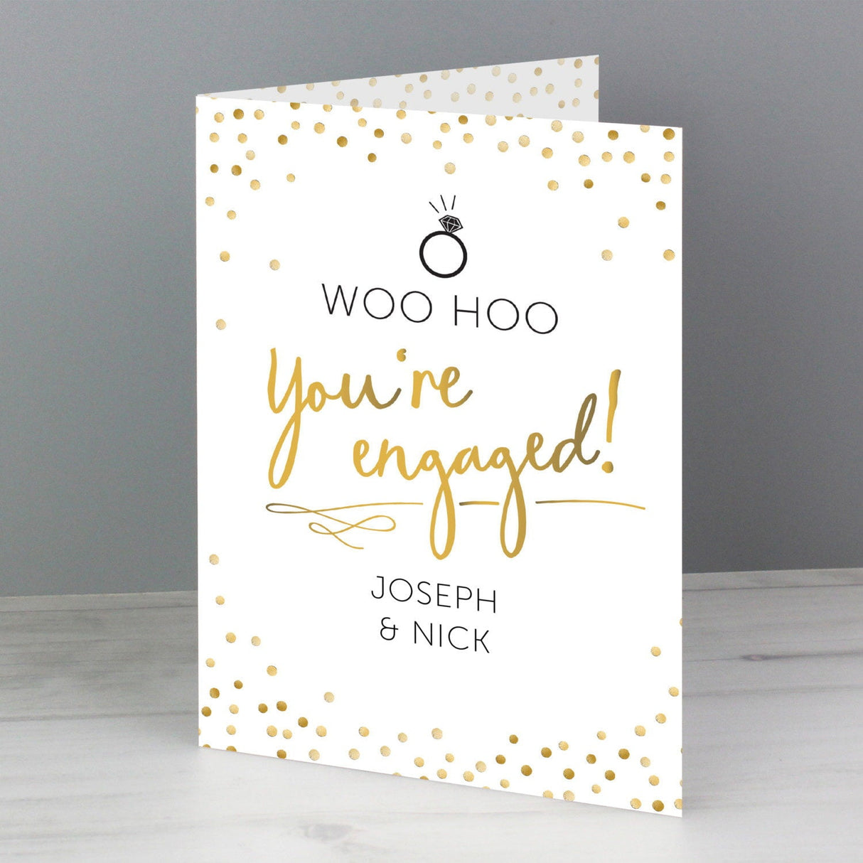 Personalised Engagement Card: 2 - Greeting Cards By Gift Moments