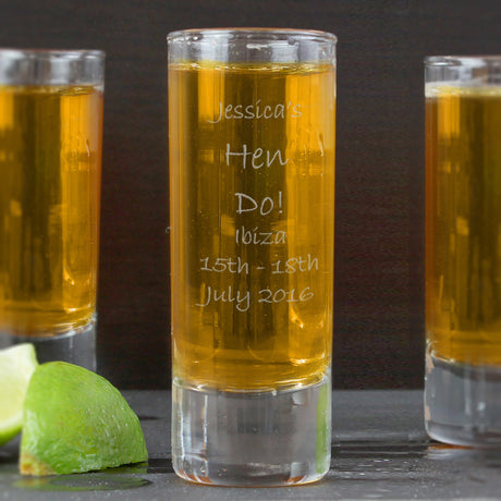 Personalised Engraved Shot Glass Gift: 2 - Shot Glasses By Gift Moments