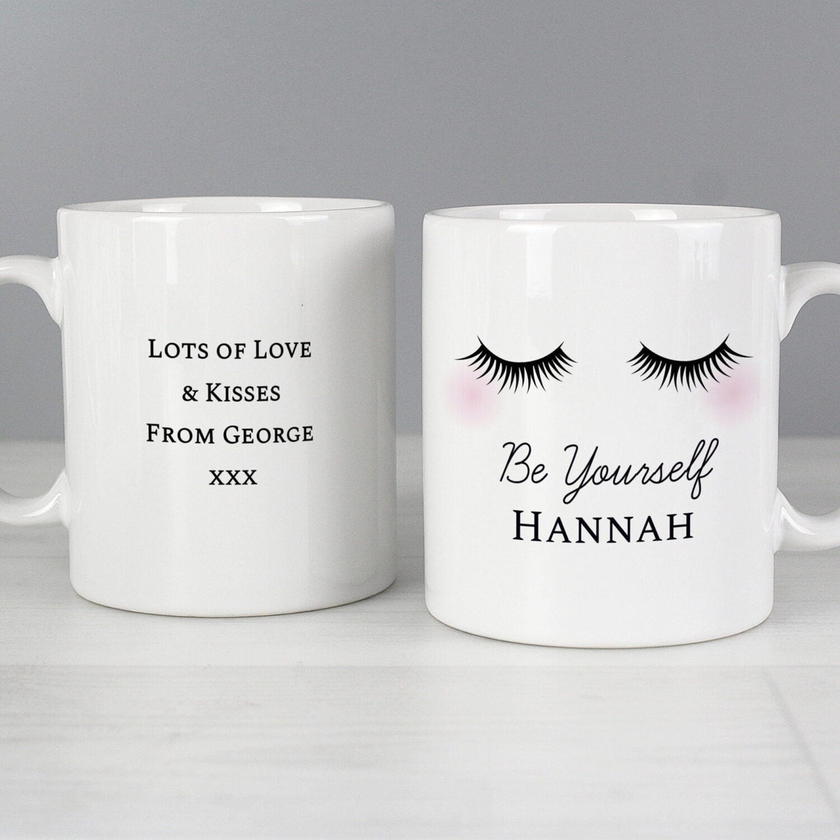 Personalised Eyelashes Mug: 1 - Mugs By Gift Moments