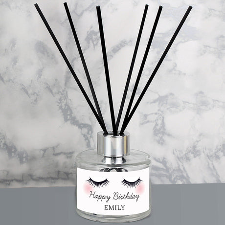 Personalised Eyelashes Reed Diffuser: 4 - Reed Diffusers By Gift Moments