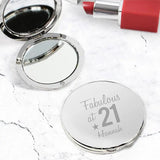 Personalised Fabulous Age Compact Mirror: 1 - Compact Mirrors By Gift Moments