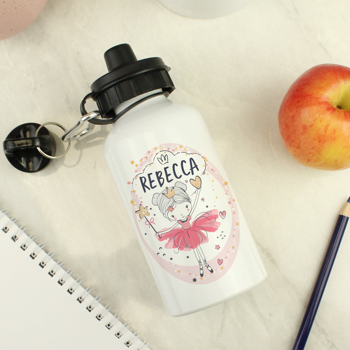 Personalised Fairy Aluminium Drinks Bottle: 3 - Kids Bottles By Gift Moments