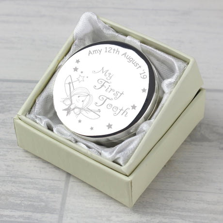 Personalised Fairy My First Tooth Box: 6 - Trinket Boxes By Gift Moments