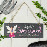 Personalised Fairy Garden Slate Hanging Plaque: 2 - Signs & Plaques By Gift Moments