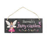 Personalised Fairy Garden Slate Hanging Plaque: 4 - Signs & Plaques By Gift Moments