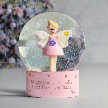 Personalised Fairy Glitter Snow Globe: 1 - Snow Globes By Gift Moments