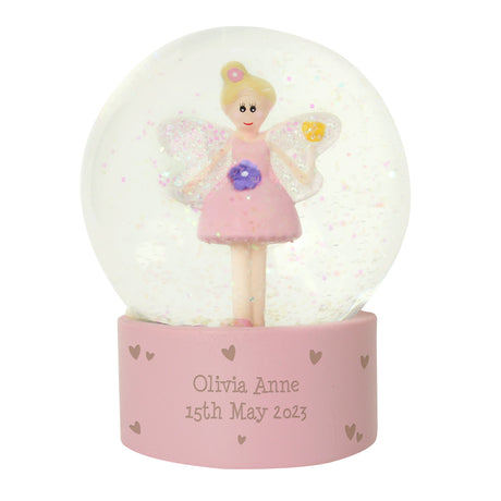 Personalised Fairy Glitter Snow Globe: 5 - Snow Globes By Gift Moments