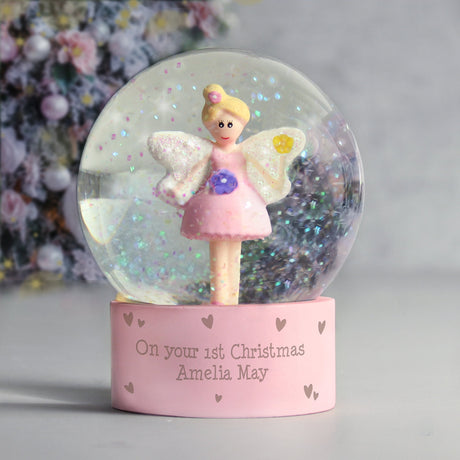 Personalised Fairy Glitter Snow Globe: 3 - Snow Globes By Gift Moments