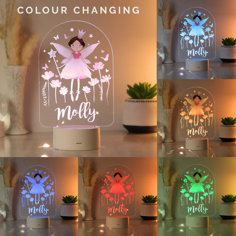 Personalised Colour Changing Fairy LED Night Light: 2 - LED Lighting By Gift Moments