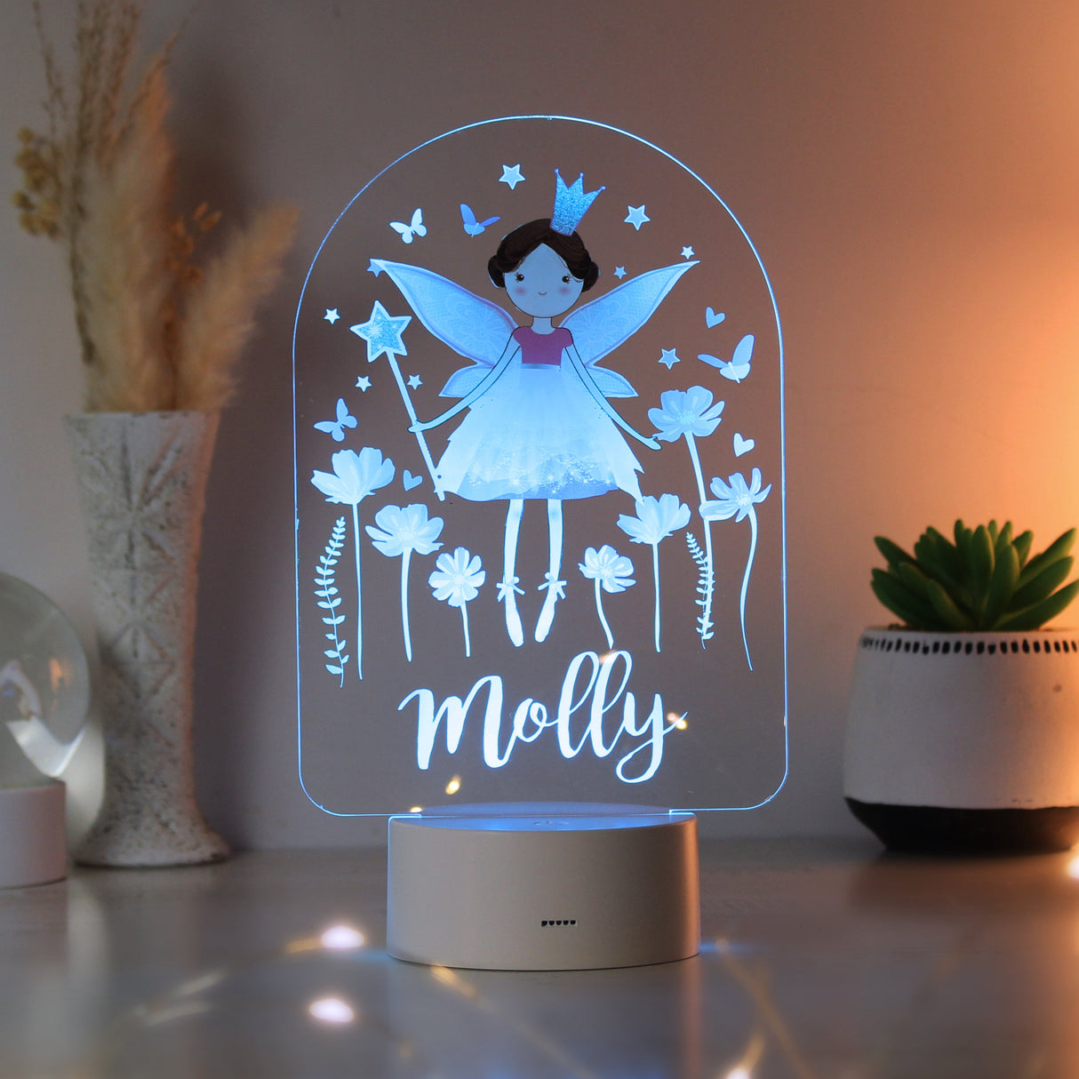 Personalised Colour Changing Fairy LED Night Light: 4 - LED Lighting By Gift Moments