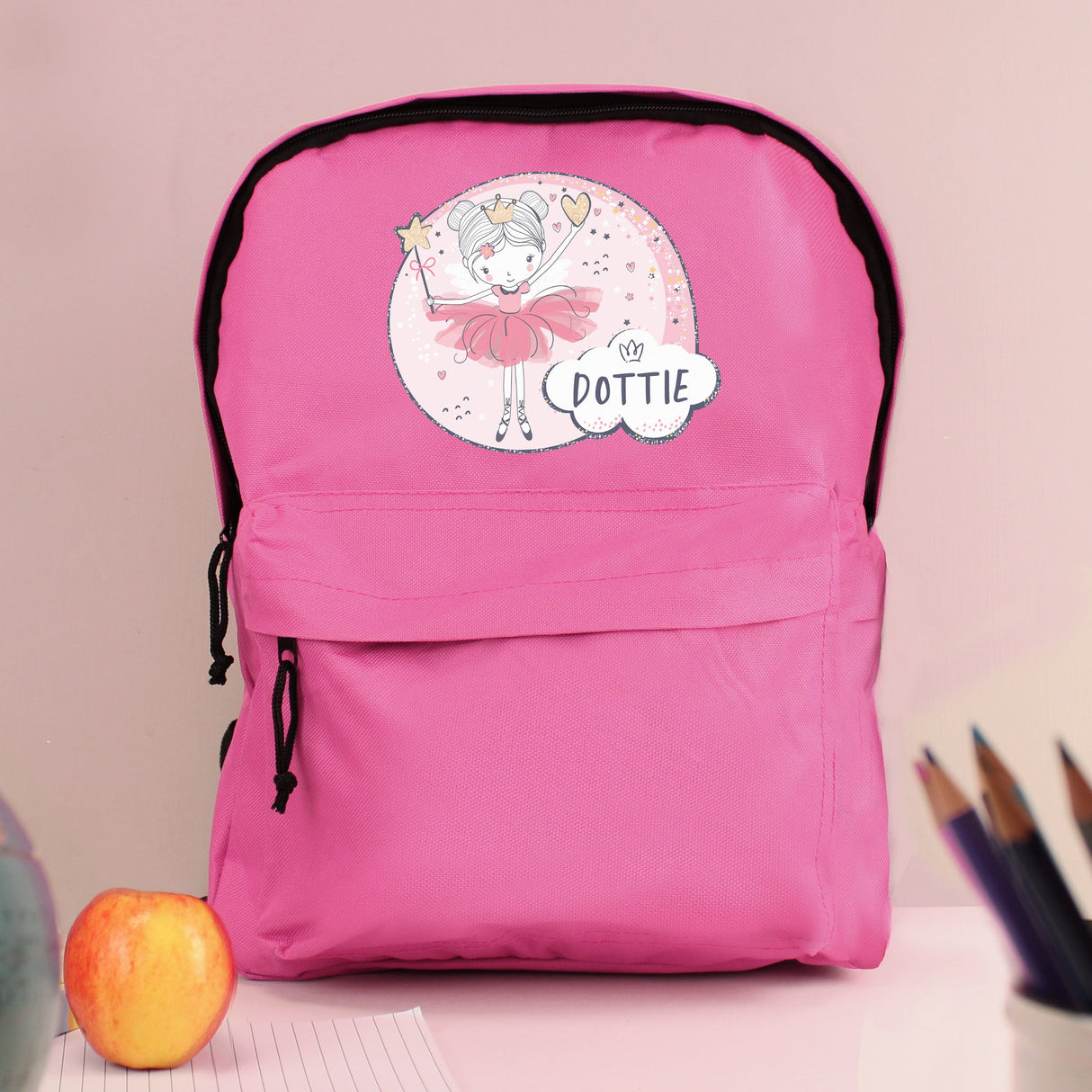 Personalised Fairy Pink Kids Backpack: 1 - Kids Bags By Gift Moments