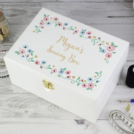 Personalised Fairytale Floral Keepsake Box: 3 - Keepsake Boxes By Gift Moments