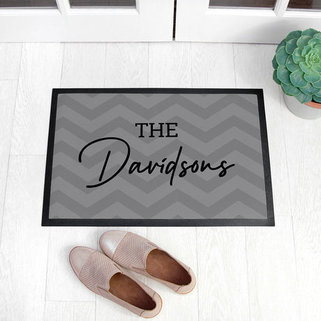 Personalised Family Rubber Door Mat: 3 - Doormats By Gift Moments