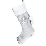 Personalised Silver Grey Polar Bear Stockings: 9 - Christmas Stockings By Gift Moments