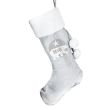 Personalised Silver Grey Polar Bear Stockings: 8 - Christmas Stockings By Gift Moments