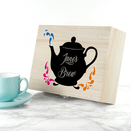 Personalised My Favourite Brews Tea Box Selection: 4 - Tea Boxes By Gift Moments