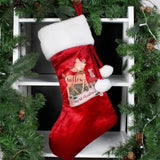 Personalised Luxury Red Christmas Stocking: 1 - Christmas Stockings By Gift Moments