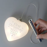 Personalised First Christmas LED Glass Heart: 3 - LED Lighting By Gift Moments