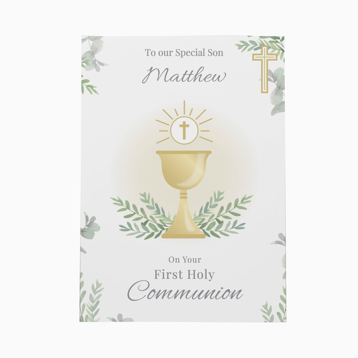 Personalised First Holy Communion Greeting Card: 5 - Greeting Cards By Gift Moments