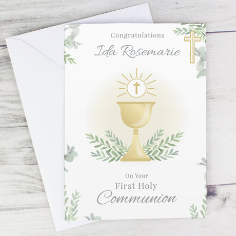 Personalised First Holy Communion Greeting Card: 2 - Greeting Cards By Gift Moments