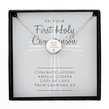 Personalised First Holy Communion Necklace & Box: 4 - Necklaces By Gift Moments