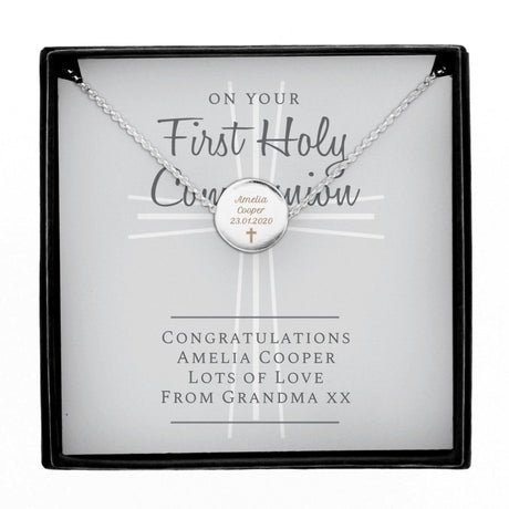 Personalised First Holy Communion Necklace & Box: 4 - Necklaces By Gift Moments