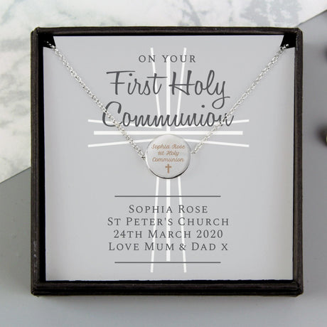 Personalised First Holy Communion Necklace & Box: 2 - Necklaces By Gift Moments