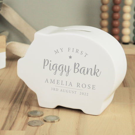 Personalised My First Piggy Bank: 1 - Money Boxes By Gift Moments