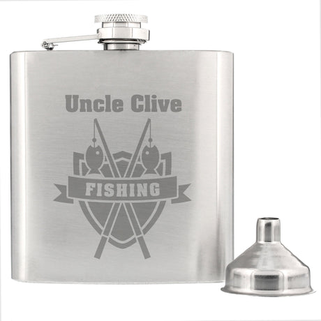 Personalised Fishing Hip Flask Gift: 3 - Hip Flasks By Gift Moments