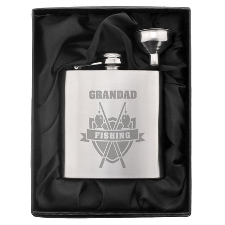 Personalised Fishing Hip Flask Gift: 2 - Hip Flasks By Gift Moments