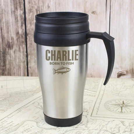 Personalised Fishing Travel Mug: 2 - Travel Mugs By Gift Moments