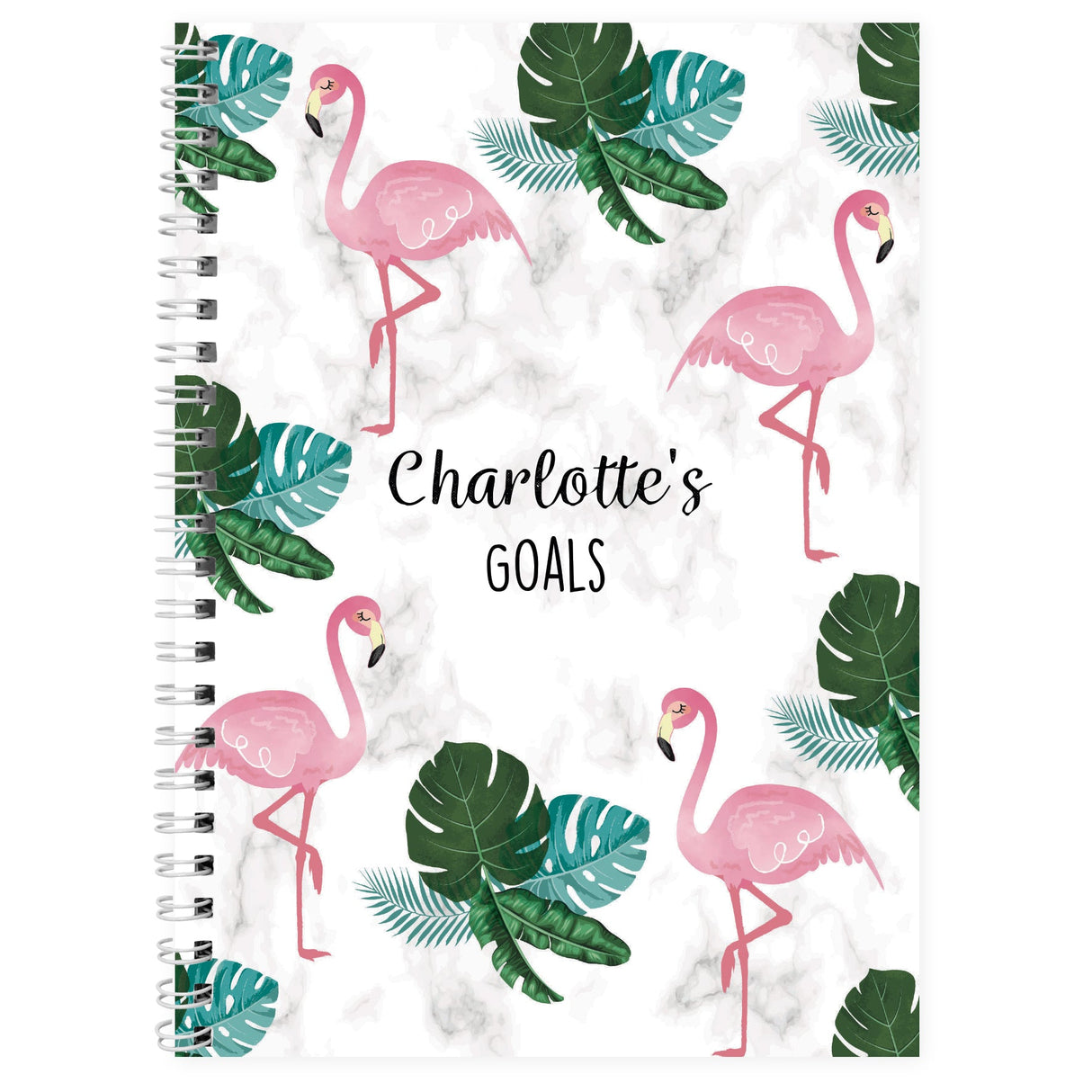 Personalised A5 Flamingo Notebook: 3 - Notebooks By Gift Moments