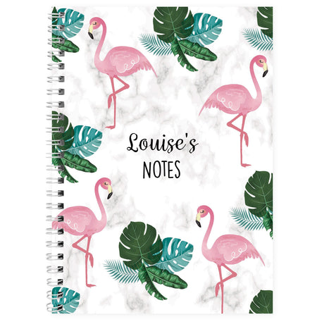 Personalised A5 Flamingo Notebook: 6 - Notebooks By Gift Moments