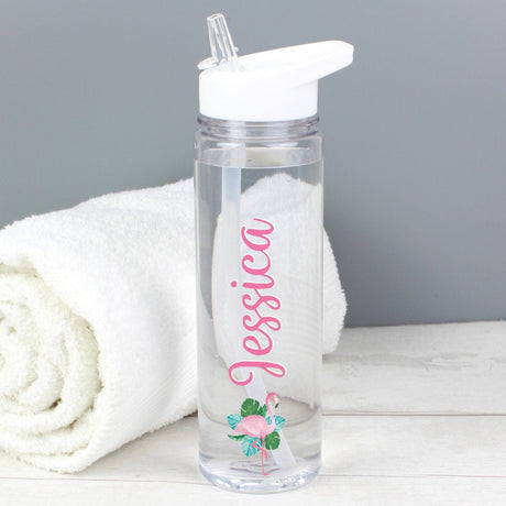 Personalised Flamingo Hydration Bottle: 1 - Water Bottles By Gift Moments