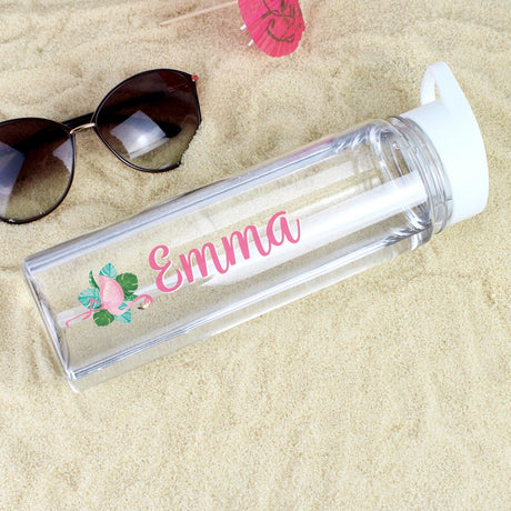 Personalised Flamingo Hydration Bottle: 2 - Water Bottles By Gift Moments