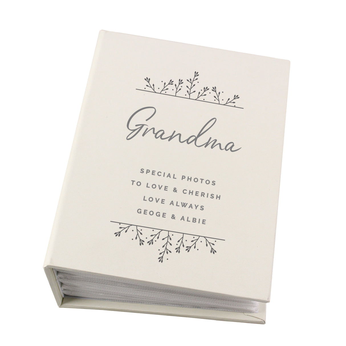 Personalised Floral 6x4 Photo Album: 6 - Photo Albums By Gift Moments